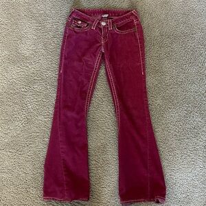 true religion low rise corduroy pants